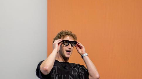 Mark Zuckerberg tijdens een presentatie